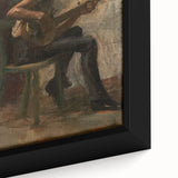 Realism Art Prints - The Banjo Player Study by Thomas Eakins Music Art