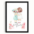 Personalized Kids Art – Friends Forever Girls Illustration Print
