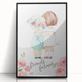 Personalized Kids Art – Friends Forever Girls Illustration Print