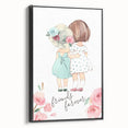 Personalized Kids Art – Friends Forever Girls Illustration Print