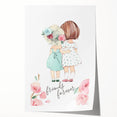Personalized Kids Art – Friends Forever Girls Illustration Print