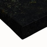 Large art of a black and white landscape painting on stretched canvas, depicting a serene fall scene.