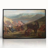 Ovid Among the Scythians by Delacroix - Romanticism Art Print