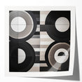 Modern Monochrome Living Room Wall Art - Abstract Canvas Print