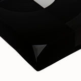 Modern Monochrome Living Room Wall Art - Abstract Canvas Print