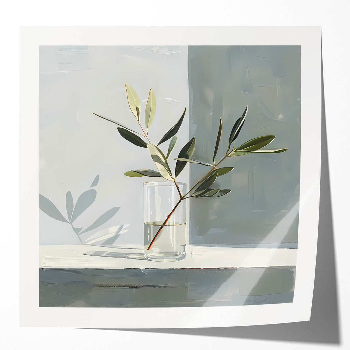 Vibrant abstract floral wall art design printed on glossy canvas, showcasing colorful blooms in a modern style, perfect for home decor enhancement.