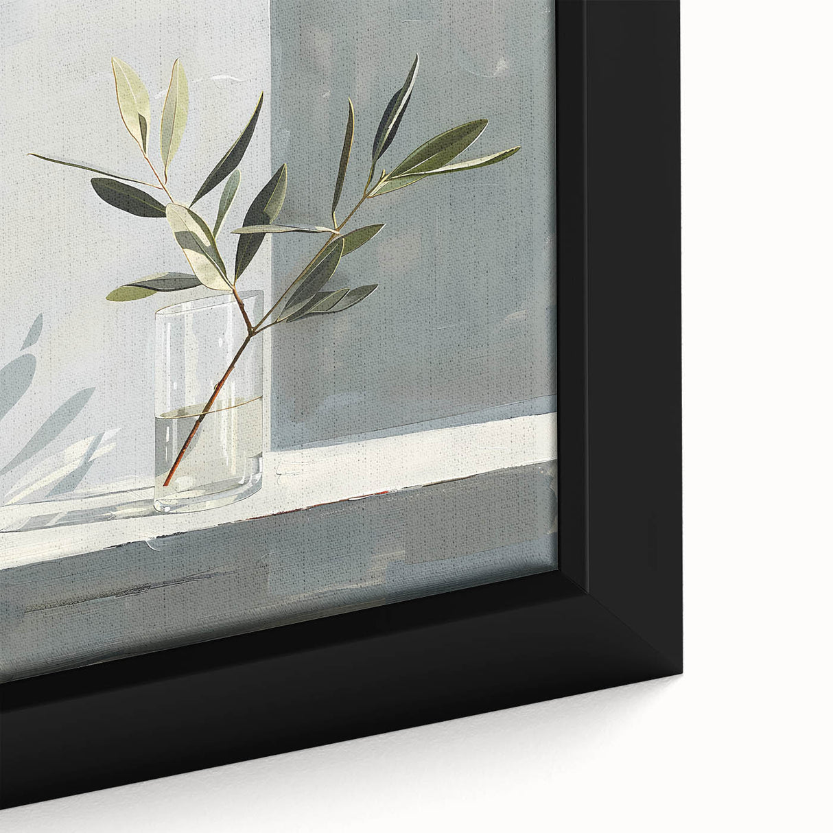 Close-up of a vibrant abstract floral wall art piece featuring bold colors and delicate brush strokes, elegantly framed on a textured canvas backdrop. Ideal for enhancing modern home decor.