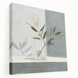 Stretched canvas wall art featuring an abstract floral design in vibrant colors, showcasing intricate details and texture, ideal for modern home decor.