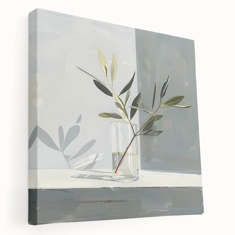 Stretched canvas wall art featuring an abstract floral design in vibrant colors, showcasing intricate details and texture, ideal for modern home decor.