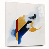 Contemporary Abstract Canvas – Geometric Colorfield Motion