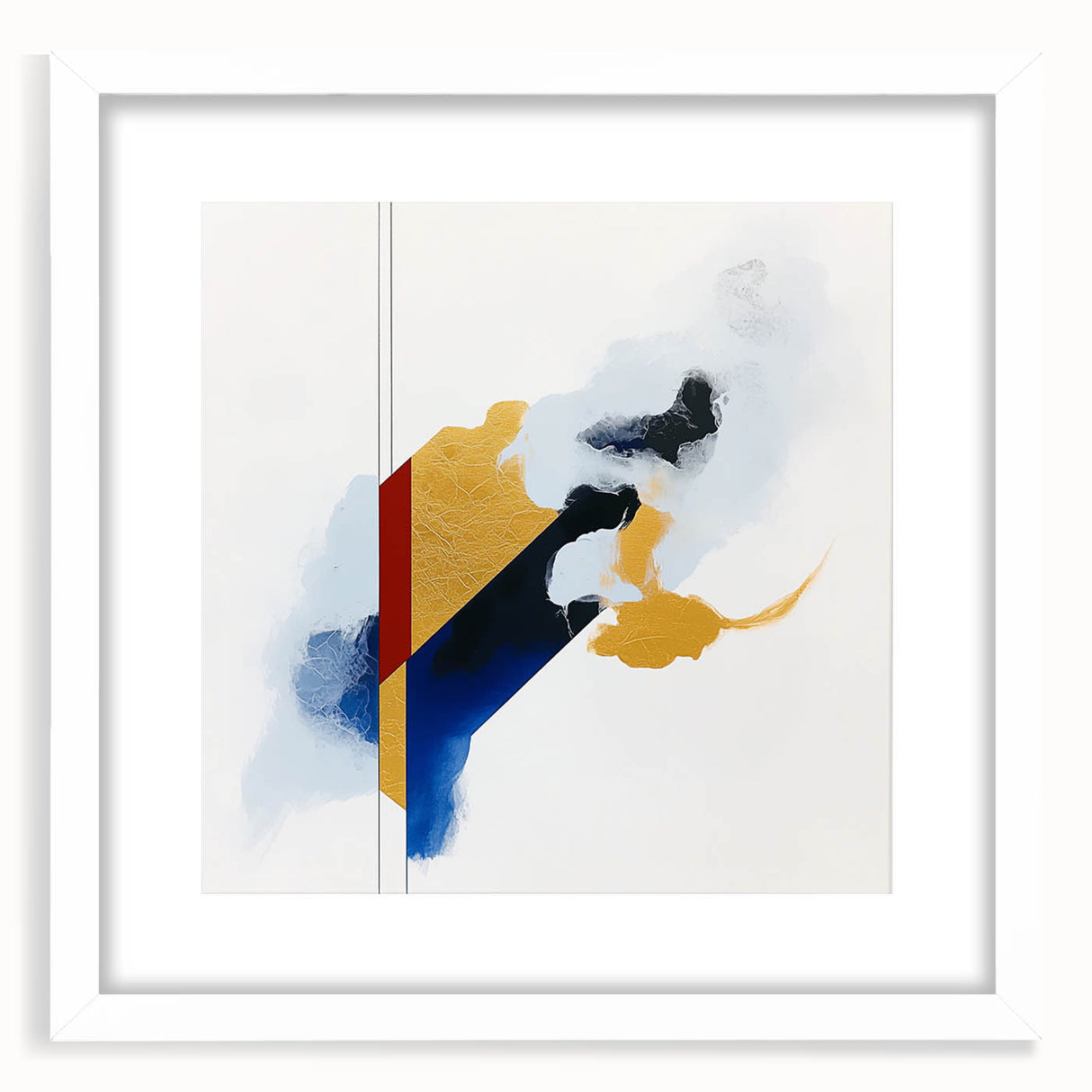 Contemporary Abstract Canvas – Geometric Colorfield Motion