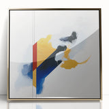 Contemporary Abstract Canvas – Geometric Colorfield Motion