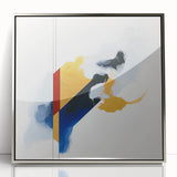 Contemporary Abstract Canvas – Geometric Colorfield Motion