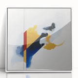 Contemporary Abstract Canvas – Geometric Colorfield Motion