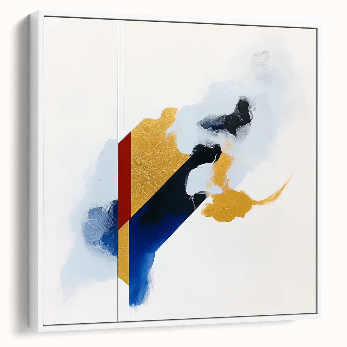 Contemporary Abstract Canvas – Geometric Colorfield Motion