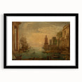 Baroque Harbor Scene Wall Art - Classic Historical Art Print