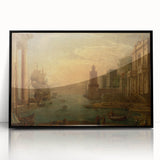 Baroque Harbor Scene Wall Art - Classic Historical Art Print