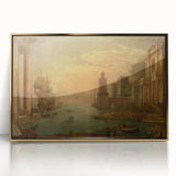 Baroque Harbor Scene Wall Art - Classic Historical Art Print
