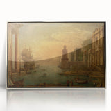 Baroque Harbor Scene Wall Art - Classic Historical Art Print