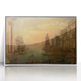 Baroque Harbor Scene Wall Art - Classic Historical Art Print