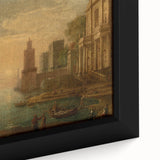 Baroque Harbor Scene Wall Art - Classic Historical Art Print