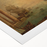 Baroque Harbor Scene Wall Art - Classic Historical Art Print