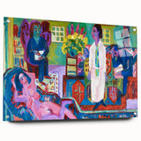Expressionism Wall Art - Vibrant Bohemian Interior Scene Painting