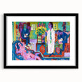 Expressionism Wall Art - Vibrant Bohemian Interior Scene Painting