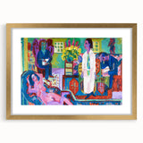 Expressionism Wall Art - Vibrant Bohemian Interior Scene Painting