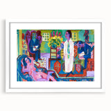 Expressionism Wall Art - Vibrant Bohemian Interior Scene Painting