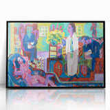 Expressionism Wall Art - Vibrant Bohemian Interior Scene Painting