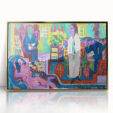 Expressionism Wall Art - Vibrant Bohemian Interior Scene Painting