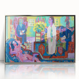 Expressionism Wall Art - Vibrant Bohemian Interior Scene Painting