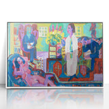 Expressionism Wall Art - Vibrant Bohemian Interior Scene Painting
