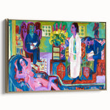 Expressionism Wall Art - Vibrant Bohemian Interior Scene Painting