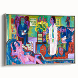 Expressionism Wall Art - Vibrant Bohemian Interior Scene Painting