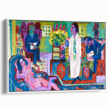Expressionism Wall Art - Vibrant Bohemian Interior Scene Painting