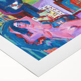 Expressionism Wall Art - Vibrant Bohemian Interior Scene Painting