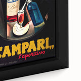 Extra large black wall art featuring colorful, textured food and drink motifs on a framed canvas.