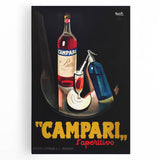 Large black and white stretched canvas of assorted kitchen utensils, ideal for kitchen wall art.