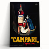 Large black and white stretched canvas featuring assorted kitchen utensils, ideal for kitchen wall art.