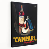 Large stretched canvas depicting a vibrant array of fruits and vegetables, ideal for kitchen wall art.