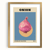 Extra large abstract art print featuring textured fruits in vibrant colors, framed in gold, ideal for living room decor.