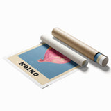 Extra large rolled print featuring a variety of colorful fruits on a white background.