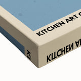 Large art featuring a black and white landscape with fruits, printed on stretched canvas, suitable for bedroom wall decor.