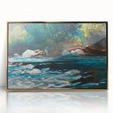 Realism Art Prints - The Rapids, Hudson River by Winslow Homer Nature Art
