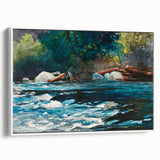 Realism Art Prints - The Rapids, Hudson River by Winslow Homer Nature Art