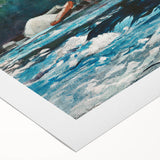 Realism Art Prints - The Rapids, Hudson River by Winslow Homer Nature Art