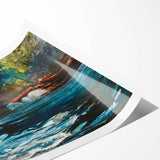 Realism Art Prints - The Rapids, Hudson River by Winslow Homer Nature Art