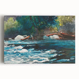 Realism Art Prints - The Rapids, Hudson River by Winslow Homer Nature Art